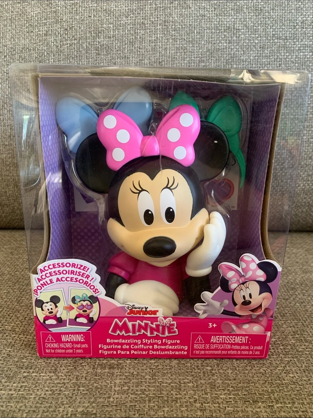 Disney Minnie Mouse Bowdazzling Styling Figure 6” New